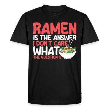 Ramen Noodle Soup Japanese Kawaii Gift Ramen - Men's Premium Organic T-Shirt - black - Front - Nico (187cm)