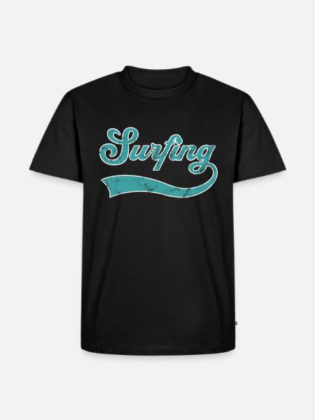 Lettrage de surf - T-shirt Premium bio Homme - noir