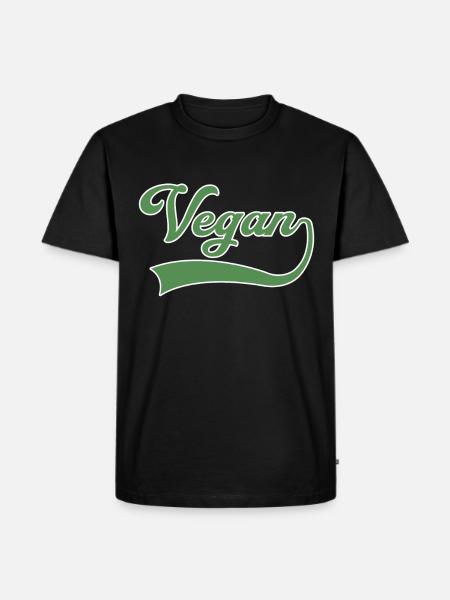 Vegan lettering - Men's Premium Organic T-Shirt - black