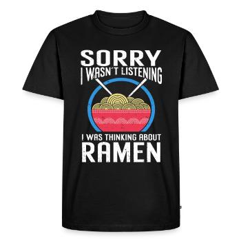 Ramen Noodle Soup Japanese Kawaii Gift Ramen - Men's Premium Organic T-Shirt - black - Front - Nico (187cm)