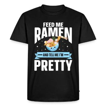 Ramen Noodle Soup Japanese Kawaii Gift Ramen - Men's Premium Organic T-Shirt - black - Front - Nico (187cm)