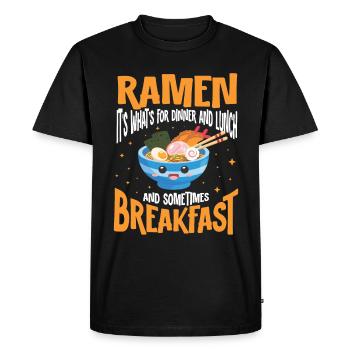 Ramen Noodle Soup Japanese Kawaii Gift Ramen - Men's Premium Organic T-Shirt - black - Front - Nico (187cm)