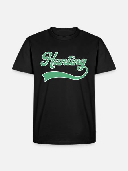 Hunting lettering - Men's Premium Organic T-Shirt - black