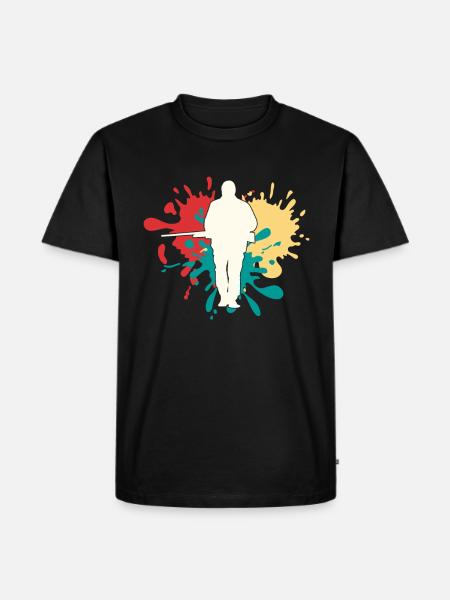 Hunter Hunting Silhouette - Men's Premium Organic T-Shirt - black