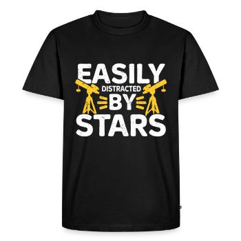 Stargazer Poison Cosmologie Observation des étoiles - T-shirt Premium bio Homme - noir - Devant - Nico (187cm)