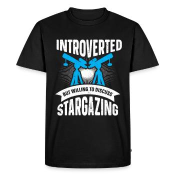 Stargazer Poison Cosmologie Observation des étoiles - T-shirt Premium bio Homme - noir - Devant - Nico (187cm)