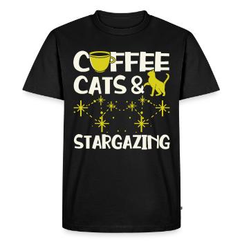 Stargazer Poison Cosmology Stargazing - Men's Premium Organic T-Shirt - black - Front - Nico (187cm)