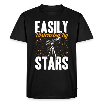 Stargazer Poison Cosmology Stargazing - Men's Premium Organic T-Shirt - black - Front - Nico (187cm)