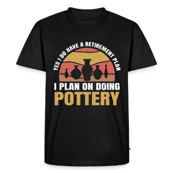 Ceramic Oven Cermaicist Ceramic Clay Oven Pot - Men's Premium Organic T-Shirt - black - Front - Nico (187cm)