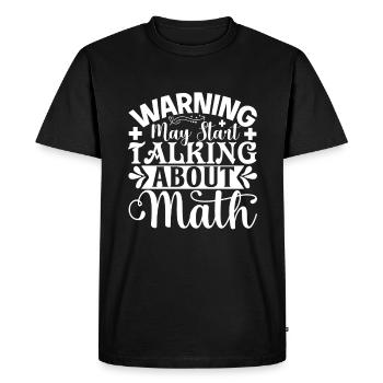 Mathématiques Professeur de mathématiques Équation Pi - T-shirt Premium bio Homme - noir - Devant - Nico (187cm)