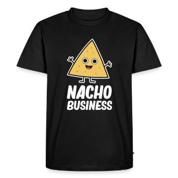 Nacho Mexico Mexican Food Funny Nachos - Men's Premium Organic T-Shirt - black - Front - Nico (187cm)