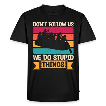 Rafting Raft Cadeau Pagayeur Rafting - T-shirt Premium bio Homme - noir - Devant - Nico (187cm)