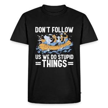 Rafting Raft Cadeau Pagayeur Rafting - T-shirt Premium bio Homme - noir - Devant - Nico (187cm)