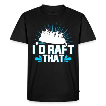 Rafting Raft Cadeau Pagayeur Rafting - T-shirt Premium bio Homme - noir - Devant - Nico (187cm)