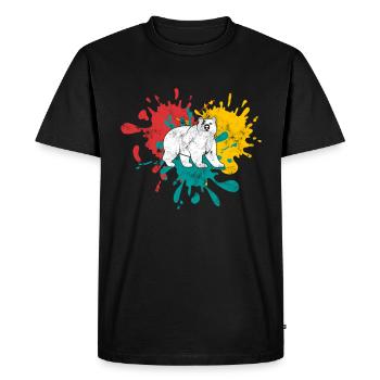Bear - Men's Premium Organic T-Shirt - black - Front - Nico (187cm)