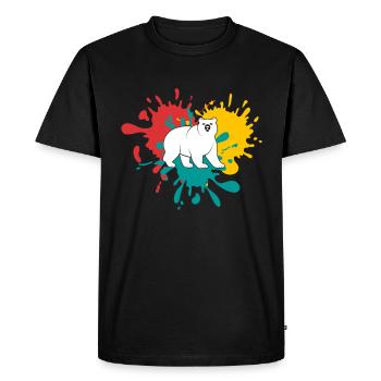 Bear - Men's Premium Organic T-Shirt - black - Front - Nico (187cm)