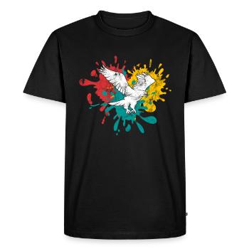 Aigle - T-shirt Premium bio Homme - noir - Devant - Nico (187cm)