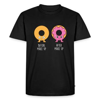 Donuts Food Lover Donut Saying Funny Donuts - T-shirt Premium bio Homme - noir - Devant - Nico (187cm)