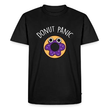 Beignets Food Lover Donut Dire Funny Donuts - T-shirt Premium bio Homme - noir - Devant - Nico (187cm)