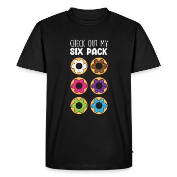 Donuts Food Lover Donut Saying Funny Donuts - T-shirt Premium bio Homme - noir - Devant - Nico (187cm)