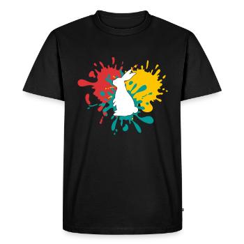 Lièvre - T-shirt Premium bio Homme - noir - Devant - Nico (187cm)