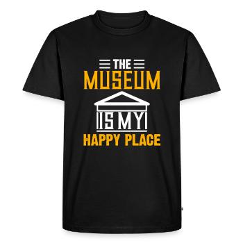 Visite du musée Hommes Femmes Design Musées - T-shirt Premium bio Homme - noir - Devant - Nico (187cm)