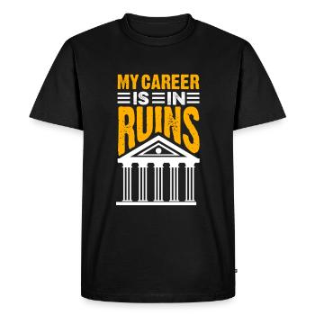 Visite de musée Hommes Femmes Design Musées - T-shirt Premium bio Homme - noir - Devant - Nico (187cm)