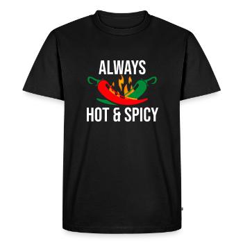 Chilli Spicy Pepper Hot Chili Food Chilli - Men's Premium Organic T-Shirt - black - Front - Nico (187cm)