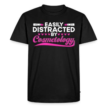 Cosmétologie Cadeau Esthéticienne - T-shirt Premium bio Homme - noir - Devant - Nico (187cm)