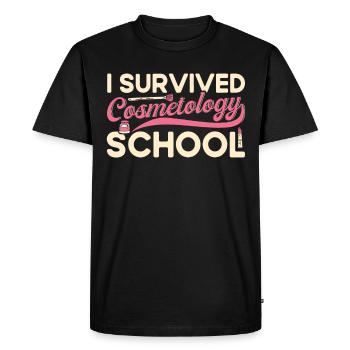 Cosmétologie Cadeau Esthéticienne - T-shirt Premium bio Homme - noir - Devant - Nico (187cm)