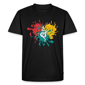 Snake - Men's Premium Organic T-Shirt - black - Front - Nico (187cm)