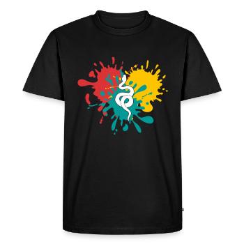 Snake - Men's Premium Organic T-Shirt - black - Front - Nico (187cm)