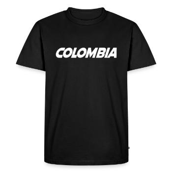 Colombie - T-shirt Premium bio Homme - noir - Devant - Nico (187cm)