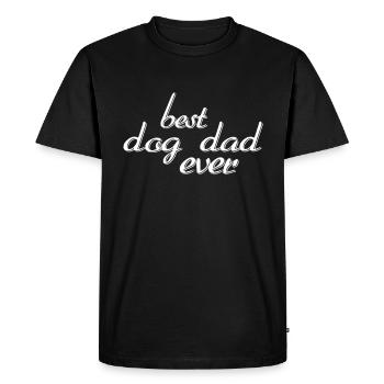 Meilleur père de chien de tous les temps - T-shirt Premium bio Homme - noir - Devant - Nico (187cm)