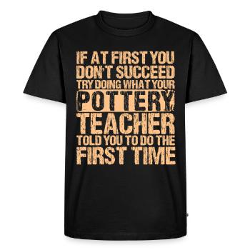 Ceramic Oven Cermaicist Ceramic Clay Oven Pot - Men's Premium Organic T-Shirt - black - Front - Nico (187cm)