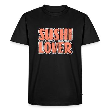 Amateurs de sushis - T-shirt Premium bio Homme - noir - Devant - Nico (187cm)