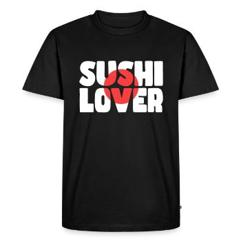 Amateurs de sushis - T-shirt Premium bio Homme - noir - Devant - Nico (187cm)