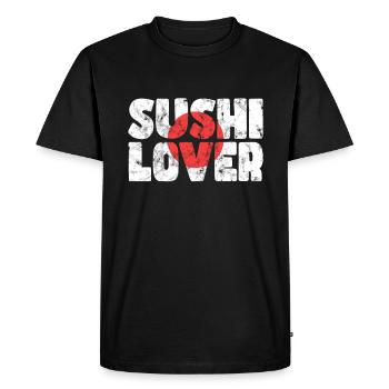 Amateurs de sushis - T-shirt Premium bio Homme - noir - Devant - Nico (187cm)
