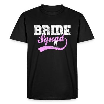 Escouade de la mariée - T-shirt Premium bio Homme - noir - Devant - Nico (187cm)
