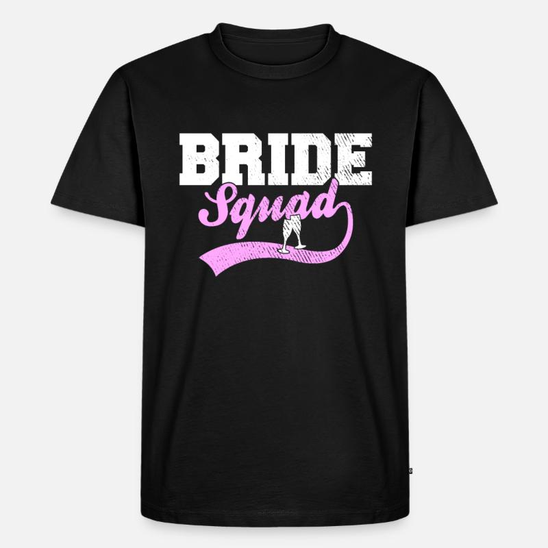 Bride Squad - Männer Premium Bio T-Shirt - Schwarz