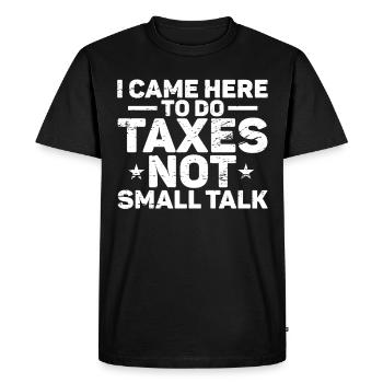 Saison des impôts Journée de l’impôt sur les dons de comptables CPA - T-shirt Premium bio Homme - noir - Devant - Nico (187cm)
