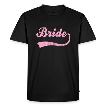 Lettrage de mariée nuptiale - T-shirt Premium bio Homme - noir - Devant - Nico (187cm)
