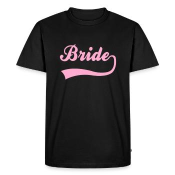 Lettrage de mariée nuptiale - T-shirt Premium bio Homme - noir - Devant - Nico (187cm)