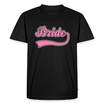 Lettrage de mariée nuptiale - T-shirt Premium bio Homme - noir - Devant - Nico (187cm)