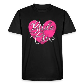 Team bride bride crew - Men's Premium Organic T-Shirt - black - Front - Nico (187cm)