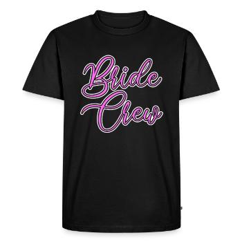 Team bride bride crew - Men's Premium Organic T-Shirt - black - Front - Nico (187cm)