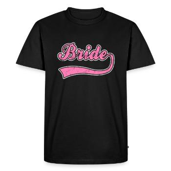 Lettrage de mariée nuptiale - T-shirt Premium bio Homme - noir - Devant - Nico (187cm)