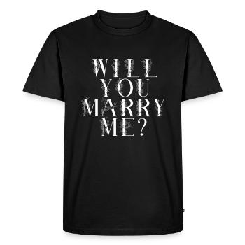 Marriage Wedding Saying - Men's Premium Organic T-Shirt - black - Front - Nico (187cm)