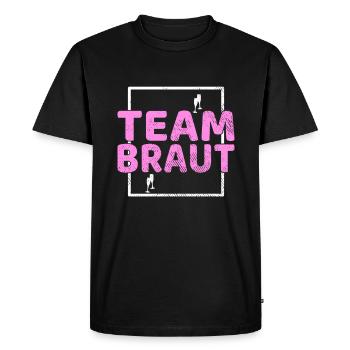 Épouse de l’équipe - T-shirt Premium bio Homme - noir - Devant - Nico (187cm)