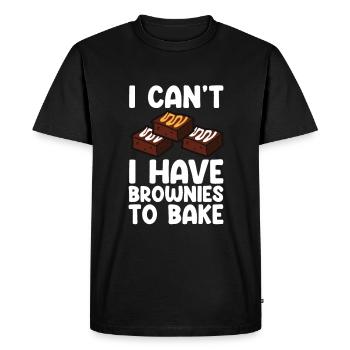 Brownies Bake Chocolate Brownie Baker - T-shirt Premium bio Homme - noir - Devant - Nico (187cm)